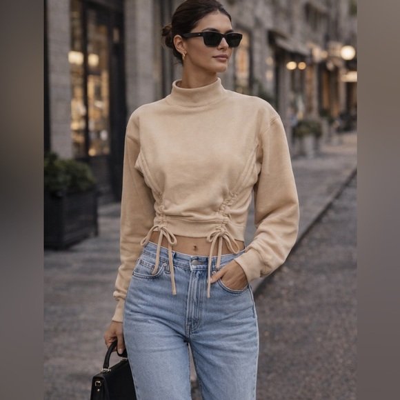 Zara Sweaters - double srunch crop sweater Free Zara